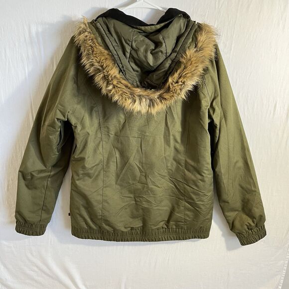 Burton Dryride Da Nang Green Ski Snowboard softshell Jacket Coat size L Hoodie - Picture 2 of 13